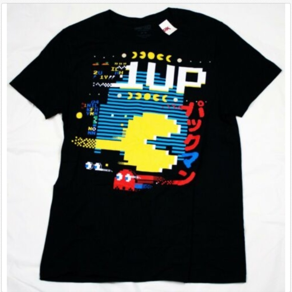 Pac-man Short Sleeve Graphic Tee T-Shirt Size‎ Med